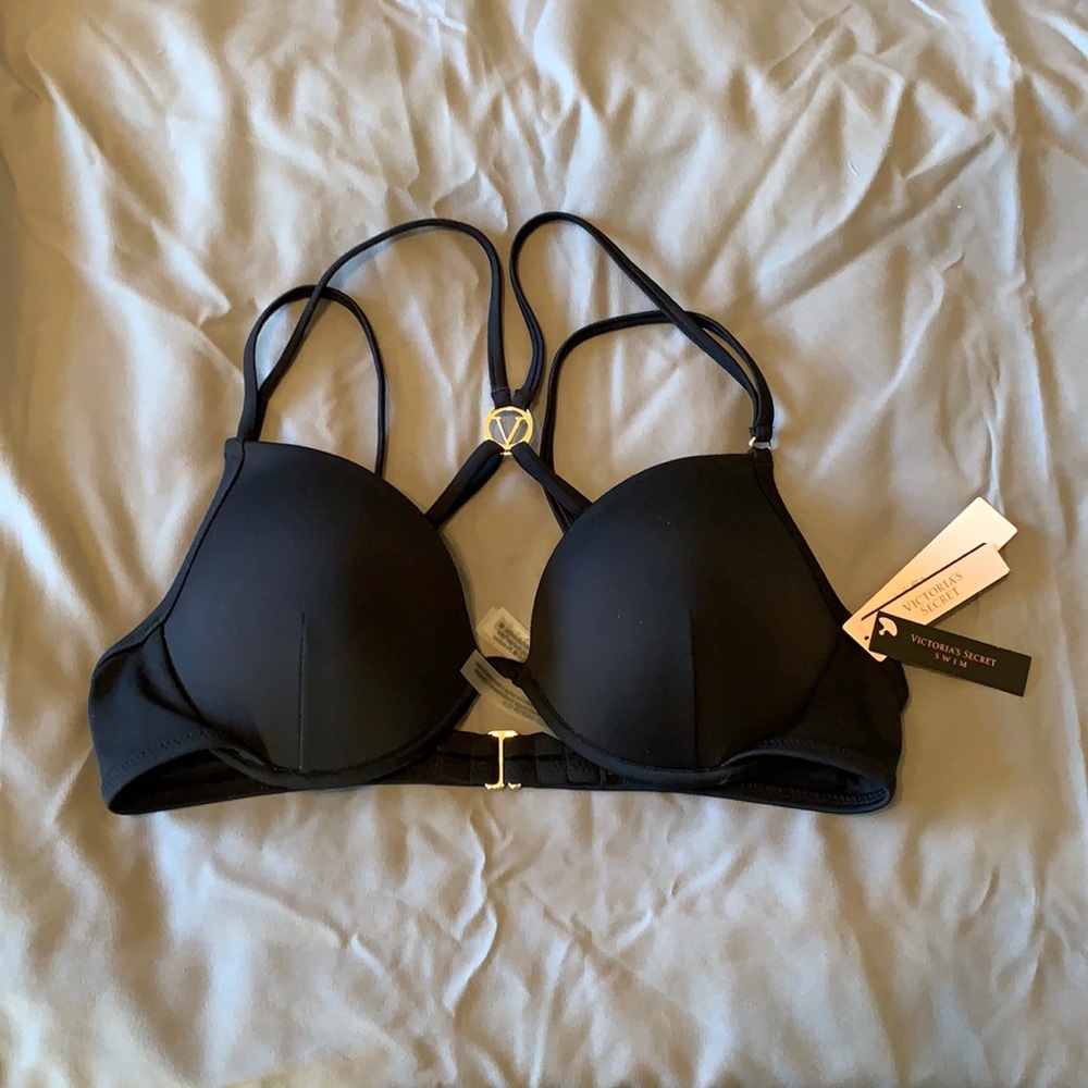 Victoria’s Secret Swim Black Bikini Top 36B
